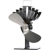 Ecofan 810CAKBX UltrAir Mid-Size Heat Powered Wood Stove Fan, Made in Canada, Nickel