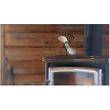 Ecofan 810CAKBX UltrAir Mid-Size Heat Powered Wood Stove Fan, Made in Canada, Nickel
