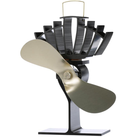 Ecofan 810CAKBX UltrAir Mid-Size Heat Powered Wood Stove Fan, Made in Canada, Gold