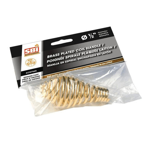 1/2" Large Brass Wood Stove Handle
