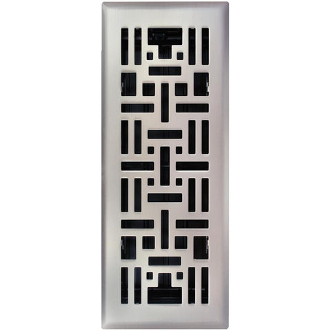 Imperial RG3252 Art & Craft Design Floor Register, Stamped Steel, Oil-Rubbed Bronze, 3" Ch x 10" W