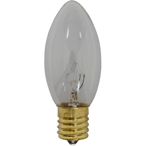 Indoor/Outdoor C9 Incandescent Bulbs - Clear, 25 Pack