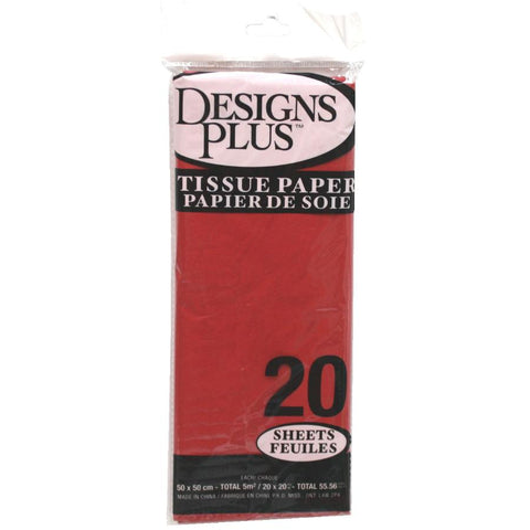 Tissue Paper - Red, 20 Sheets