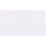 Ruled Index Cards - 3" x 5", 100 Pack