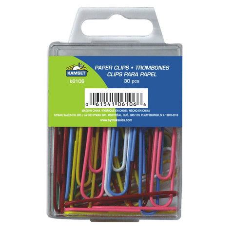 Paper Clips - Multi-Coloured, 2", 30 Pack