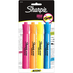 Smear Guard Highlighters - Neon, 4 Pack