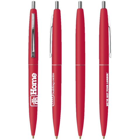 Red Barrel Click Pens - Blue