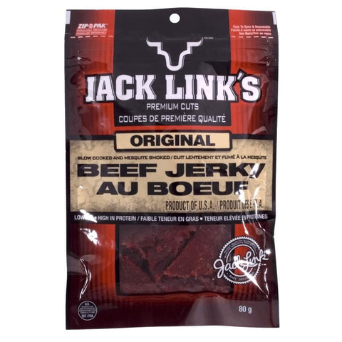 Link Snacks Beef Jerky Original, 80 Gram