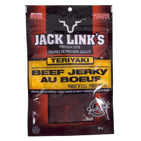 Link Snacks Beef Jerky Teriyaki, 80 Gram