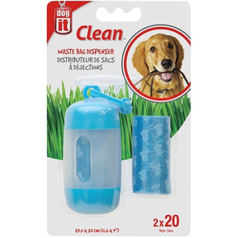 Dog Waste Bag Dispenser - with 40 Bags