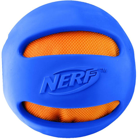 Crunchable Ball Dog Toy - Blue, 4"
