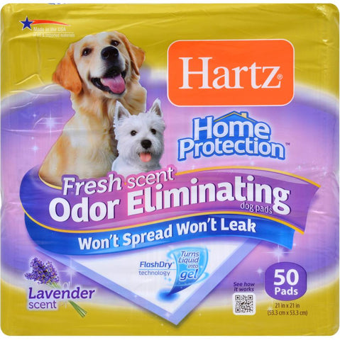 Hartz Home Pro Odor Eliminating Dog Pads, 50-Count