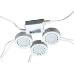 Liteline Corporation UCP-LED3-WH LED Three-Light Puck Kit, 12V, White