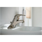 Moen WSL84502SRN One-Handle Low Arc Bathroom Faucet, Spot Resist Brushed Nickel