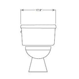 15.5" Niagara 4.8L 2 Piece White Flapperless Toilet