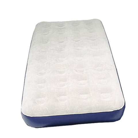 World Famous 7888 Velour Top Air Bed, Single, Navy