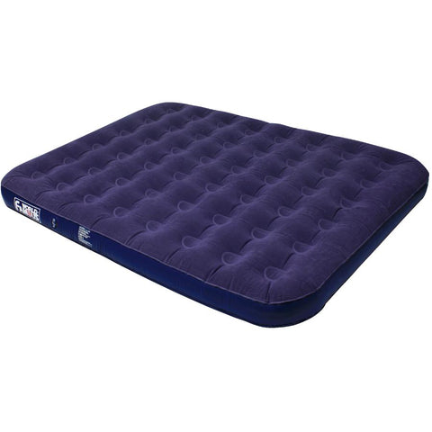 World Famous 7892 Velour Top Air Bed, Queen, Navy