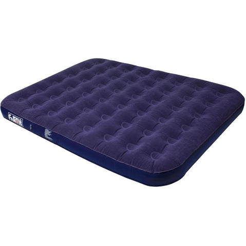 World Famous 7890 Velour Top Air Bed, Double, Navy