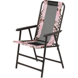 Pink Folding Bungee Chair