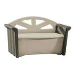 Rubbermaid FG376401OLVSS Patio Storage Bench