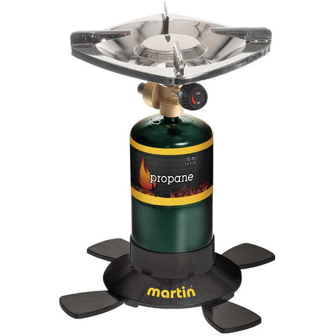 MARTIN Portable Outdoor Single Burner 10,000 Btu Bottle Top Propane Stove