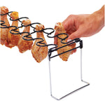 GrillPro 41551 Non-Stick Wing Rack with Chrome Legs