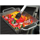 Deep Dish Square BBQ Wok - Stainless Steel