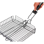 GrillPro 24876 Deluxe Non Stick Broiler Basket with Detachable Handle