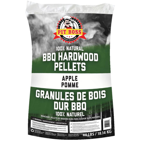 Pit Boss 55433 Apple Wood Pellets for Cooking BBQ-40 No Bag