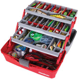 Flambeau Outdoor 6383 Classic 3-Tray Tackle Box, Red/Gray