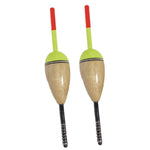 2 Pack 1 1/8"  Balsa Spring Fishing Floats