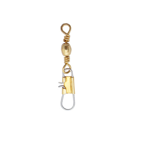 10 Pack Model Number 1 Brass Snap Fishing Swivels