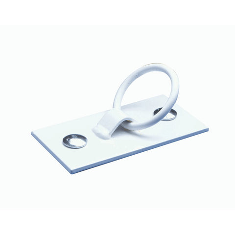 Dock Edge Mooring Ring, 1 Piece, White, 5-1?4" x 2-5?8"