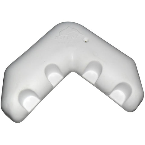 Dock Edge Premium PVC Air-Filled Corner Bumper - White