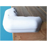 Dock Edge Premium PVC Air-Filled Corner Bumper - White