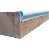 Dock Edge + Slant P PVC Profile Dock Guard, White, 16'