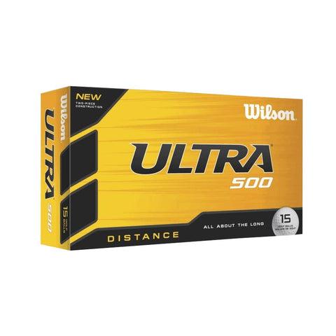 Wilson Ultra 500 Distance Golf Ball (15-Pack), White