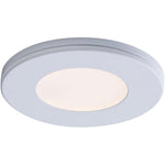 Slim LED Puck Light Fixture - White