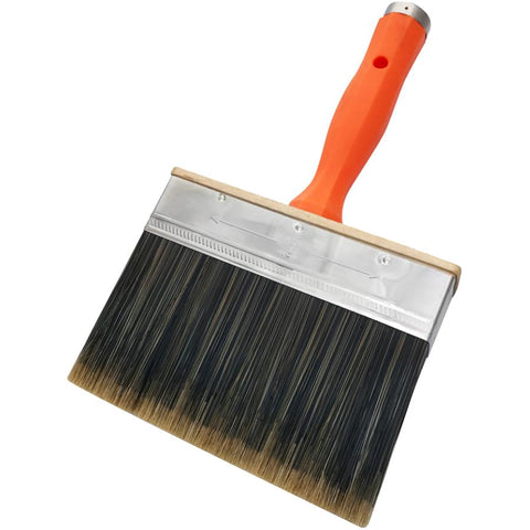 Staining and Painting Polyester Flat Block Brush - with Threaded Handle, 6"/150 mm