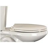 White Plastic Slow Close Elongated Toilet Seat