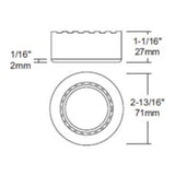 Liteline Corporation UCP-LED3-WH LED Three-Light Puck Kit, 12V, White