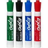 Expo 2 Low-Odour Dry Erase Markers, Chisel Tip, 4-Pack, Assorted Colours (80174)