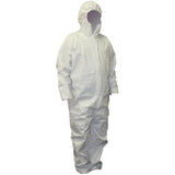 Men's Medium White Disposable Coveralls