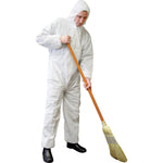 Men's Medium White Disposable Coveralls