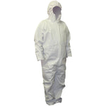 Men's Extra Large White Disposable Coveralls