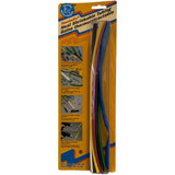 1/8" - 1" x 12" Heat Shrinkable Tubing - Assorted Colours