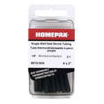 1/8" x 2" Shrink Tubing - 9 Pack