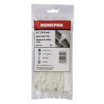 100 Pack 5-3/8" Natural Cable Ties