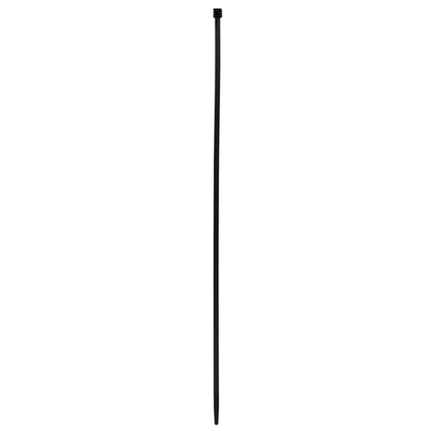 10 Pack 14-1/2" Black Cable Ties for Outdoor Use