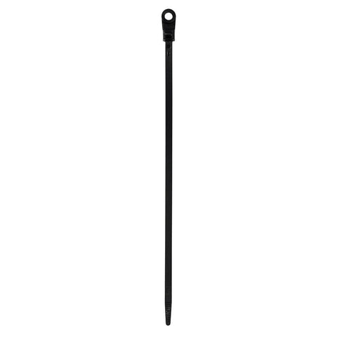 10 Pack 8" Black Cable Ties for Outdoor Use